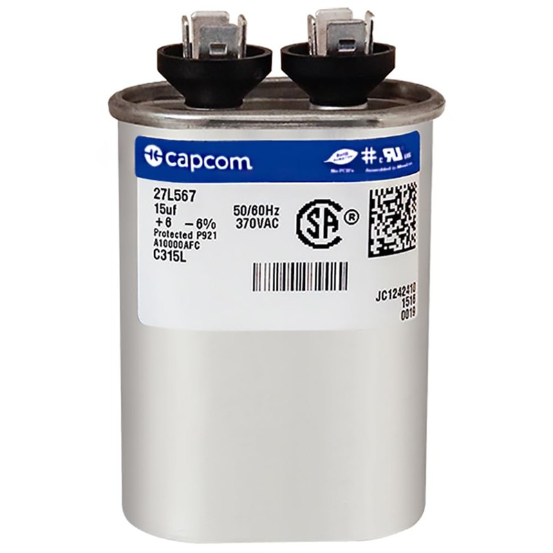 97F9004-15 uf MFD 370 Volt VAC - CBB65 Oval Run