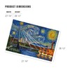 Lantern Press 1000 Piece Jigsaw Puzzle, Kansas, Starry Night