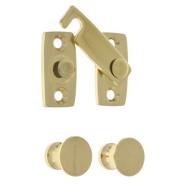 idh by St. Simons 21021-003 Professional Grade Quality Genuine Solid Brass Shutter bar Kit, Polished Brass