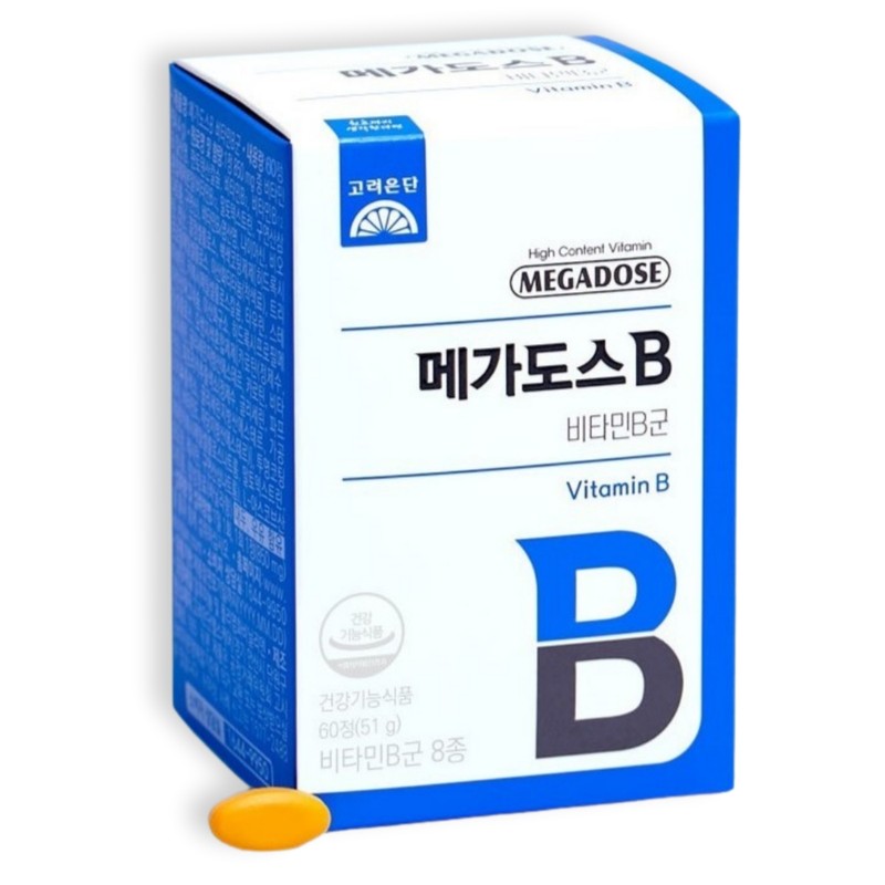Korea Eundan Megadose B Vitamin B Complex 60 tablets x