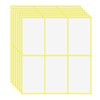 KEWUZY 180 Stück 50x100mm Etiketten Selbstklebend zum Beschriften, Universal Aufkleber