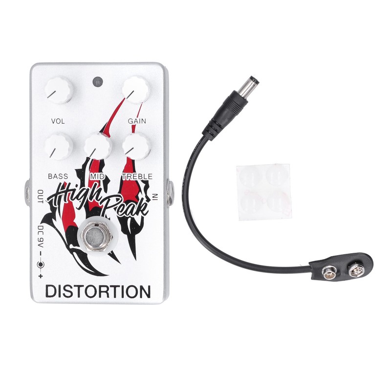Distortion Pedal Electronic Guitar High Gain Effect Effector 9V DC