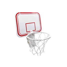TaktZeit Office Basketball Hoop Clip for Trash Can Basketball Game Small Basketball Board Clip for Waste Basket in Restroom Bed Room Bathroom and Office (White, 6.3" x 7.9") (White)