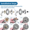 8 Inch Indestructible Trimmer Head and Unbreakable Wired Trimmer Blade,Steel