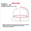 4sold Kids Snapback Hat with Raised 3D Black Embroidery Letter