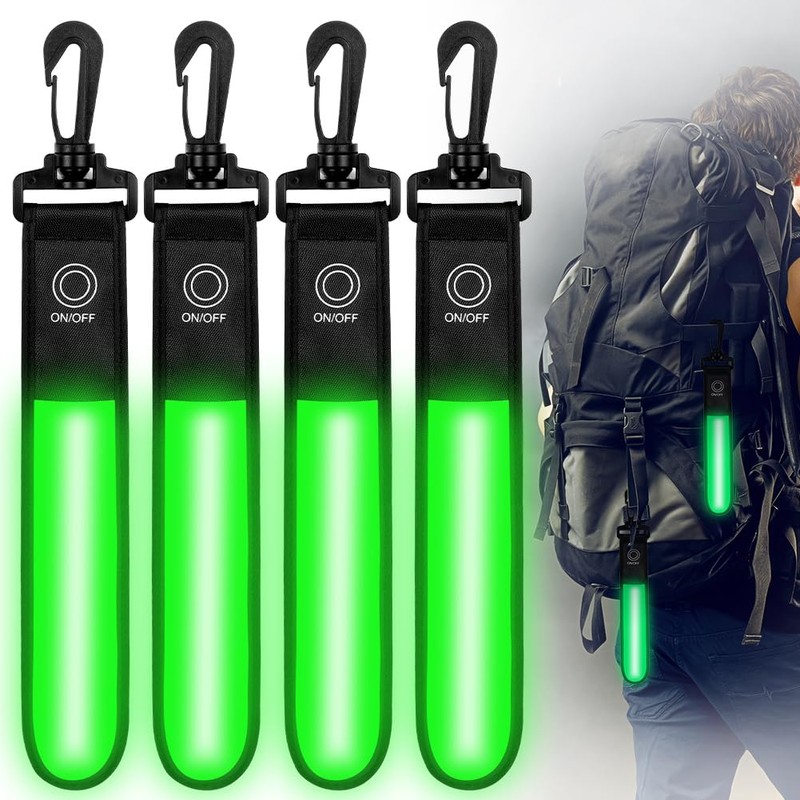 flintronic 4Packs LED Flash Strip, Light Bar Reflector Pendant, Adult