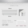 VNIDJGB 4 Pcs Edge Pull Handles,White Finger Edge Pull,Recessed Concealed