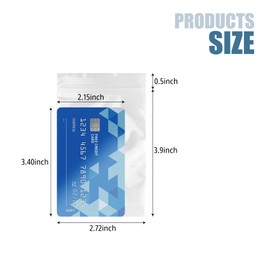 100 Pcs Small Plastic Bags 3 x 4 Inch 4 Mils Clear Small Zip Bag Resealable Zip Bag for Candy Cookies Cards Jewelry