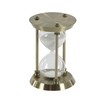 Deco 79 Metal Timer Hourglass Sand , 6" x 6"
