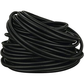 Split Wire Loom Conduit Polyethylene Black Tubing Sleeve Tube 2 Rolls 100 Ft 1"