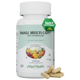 Maxi Health - Multivitamin for Women & Men - Daily Mens & Womens Vitamins with 30 Nutrients Including Iron, Zinc, Probiotics, Immune Support Vitamins & More - Easy to Swallow Maxicaps, 120 Capsules