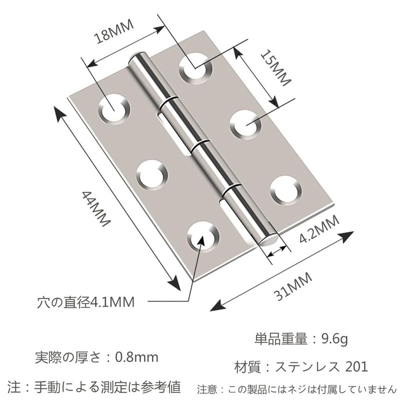 Stainless Steel Hinges Mini Butt Hinges Wooden Box Hinges Mini