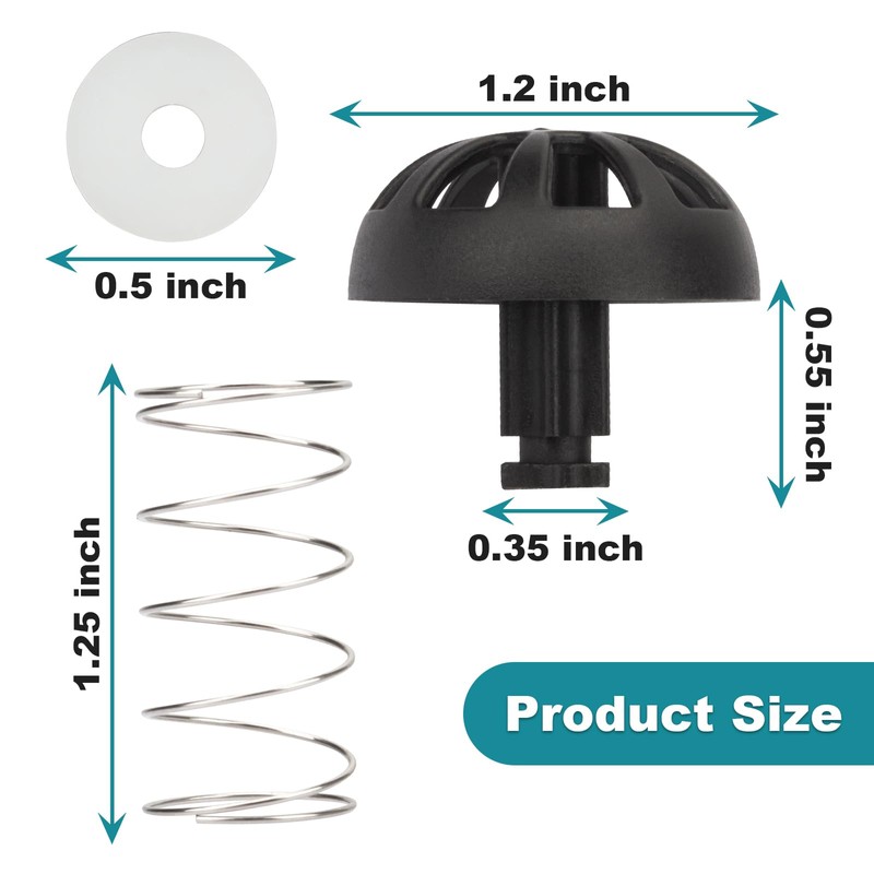 2 Pack Coffees Machine Brew Basket Bottom Spring Loaded Stopper