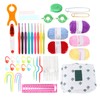 12 Pcs Crochet Needle Set Aluminum Oxide Weaving Sewing Knitting