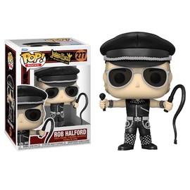 Funko Judas Priest Rob Halford with Leather Hat and Whip + Pop Protector: Pop! Rocks Vinyl Figure (Gift Set Bundled with ToyBop Brand Box Protector Collector Case)