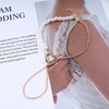 Inateannal Layered Finger Ring Bracelet Gold Hand Chain Harness Bracelet