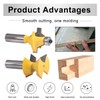 HOHXEN 2 Pcs 120 Degree Groove Chisel Cutter Tool, 1/2