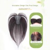 AYunhe Hook and Loop Strap Human Hair Bangs No Clips