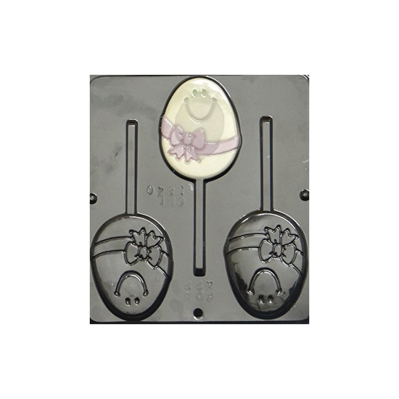 Easter Egg Face Pop Lollipop Chocolate Candy Mold Easter 1840
