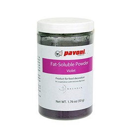 Pavoni Antonio Bachour Fat Soluble Powder Food Color 50 Grams Violet