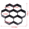 Skelang Hexagon Pavement Mold, 11.4"×11"×1.7" Reusable Walk Path Maker, Concrete