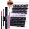 Individual Lashes Kit Cluster Lashes D Curl 0.07mm Mixed 12-16