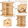 Sorbus 360° Makeup Organizer - Bamboo Wood Make Up Storage