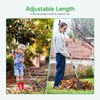 GreatBuddy Adjustable Leaf Rake, 8'' Wide Metal Rake, Perfect for