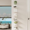 LitaEther Versatile 7 Tier Wall Shelf Unit,White Lack Wall Shelf,Display