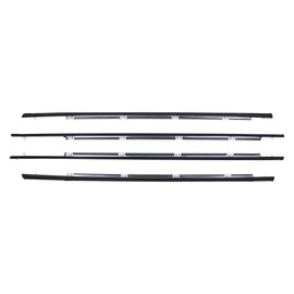 NewYall Front Rear Left and Right Outer Door Window Belt Weatherstrip Set for Honda Civic Sedan 1992 1993 1994 1995
