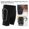Silver Black Skiing Hip Protection Shorts Impact Resistant Breathable Skating