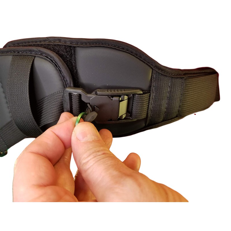 Chest StrapLimit-Less Magnetic Self Engaging Buckle (Black-Vinyl, Extra Extra Small)