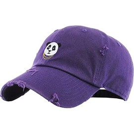 KBSV-056 PUR Panda Dad Hat Baseball Cap Polo Style Unconstructed Adjustable Vintage