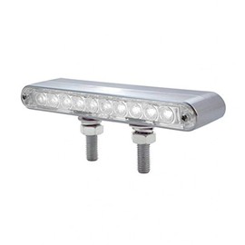 United Pacific 37633 10 LED 6 1/2" Double Face Light Bar - Amber LED/Clear Lens, 1 Pack
