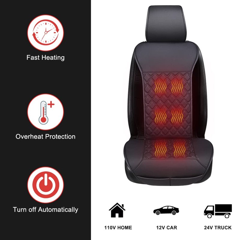LUSRAIT Universal Seat Cushion, Comfortable Seat Cover with Full Back