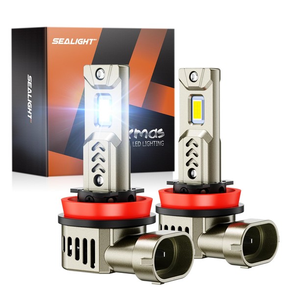 SEALIGHT SEALIGHT H11 Bulbs or H8/H9/H16 Fog, 34000LM Super Bright