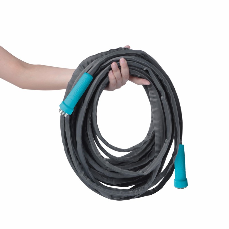 Aqua Joe AJFJH50-58-MAX 50-Ft x 5/8-Inch FiberJacket Hose w/Aluminum Fittings
