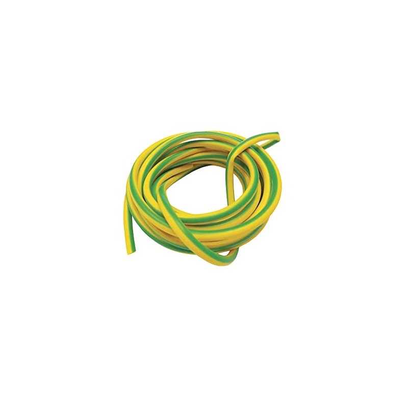 KafTon PVC Sleeving Electrical Wire Cable Earth Green and Yellow