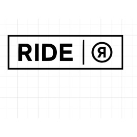 Ride Snowboards Sticker Decal 3” x 8” Bindings Boots Pants Jacket Bag Wide Park
