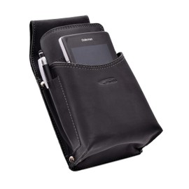 Menzo Waiter's Wallet Set with Compartment for Gastro Computer Genuine Leather Waiter's Wallet, Waiter's Bag, Set, black, waiter's wallet