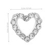 Healeved 10pcs Rhinestones Nail Charms Heart-Shaped Nail Decorations Creative Accessories
