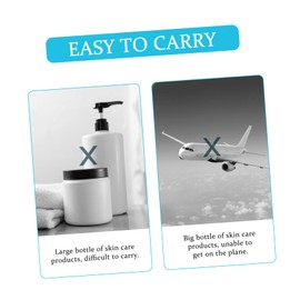 Beavorty 4pcs Refillable Travel Bottles Leakproof Plastic Containers for Cosmetics Portable Storage for Sunscreen Liquid Soap for Camping Fitness