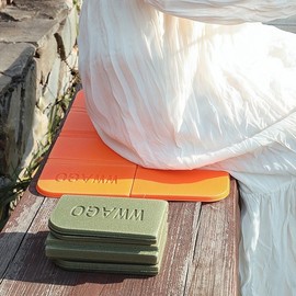 WWAGO Foldable Single Person Portable Travel Waterproof Picnic Mat Camping Mat Black 5ea