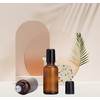 4 Pack 100mL Amber Glass Essential Oil Roller Bottles,Refillable Massage