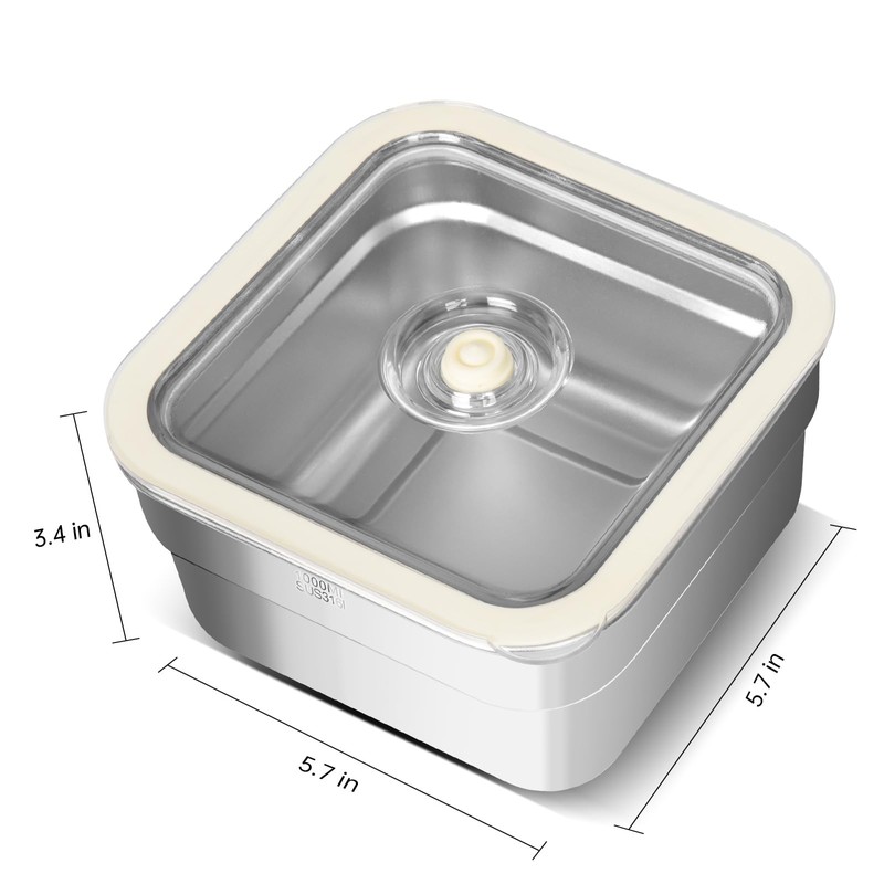 R-PACK Vacuum Food Jar for Freshness - Airtight Food Storage