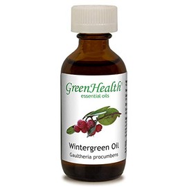 GreenHealth Wintergreen – 2 fl oz (59 ml) Glass Bottle w/Cap – 100% Pure Essential Oil Shipped with Child Resistant Cap
