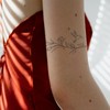 WEEKINK Leaf Vine Branch Temporary Tattoos – 4 Elegant Bracelet/Anklet/Armband