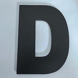 8 Inch Large House Numbers, Black Modern Home Address Signage for Outside, Wide Style & Never Rust, Letter D