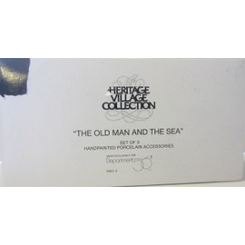 Department 56 the Old Man and the Sea Heritage Village Set of 3 Accessory