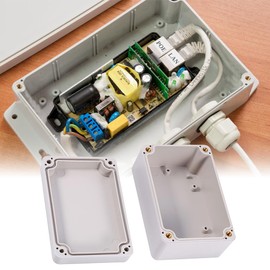 Joyzan Junction Box, Waterproof Electrical Project Boxes ABS Enclosure Instrument Case Plastic Sealed Cable Connector Unit Wiring Connection DIY Electronic Power for Indoor Outdoor Communications